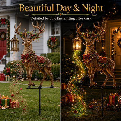 🎀🎄🔥New arrivals- Light-Up Reindeer Lawn Stake, Festive Outdoor Christmas Decor