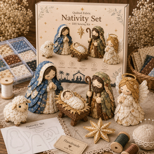 🔥 HOT SALE 🔥 DIY Patchwork Nativity Scene Sewing Kit