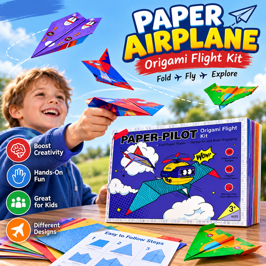 🎉 2026 Sale — Over 32 700 Sold!🔥 Creative DIY Paper Airplane Set For Kids