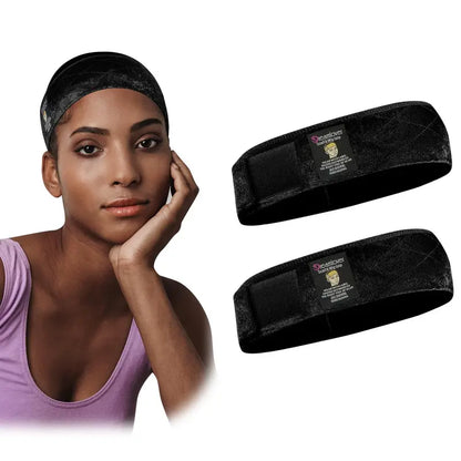 ✨✨Dreamlover Adjustable Velvet Wig Grip Bands, 2-Pack – Non-Slip, Breathable Comfort for Wigs & Hijabs