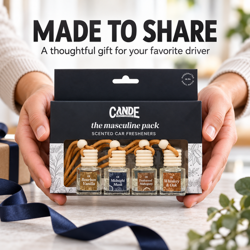 Car Fragrance Set – 8ml Each, Citrus, Lavender, Tangerine & Musk Scent Bundle