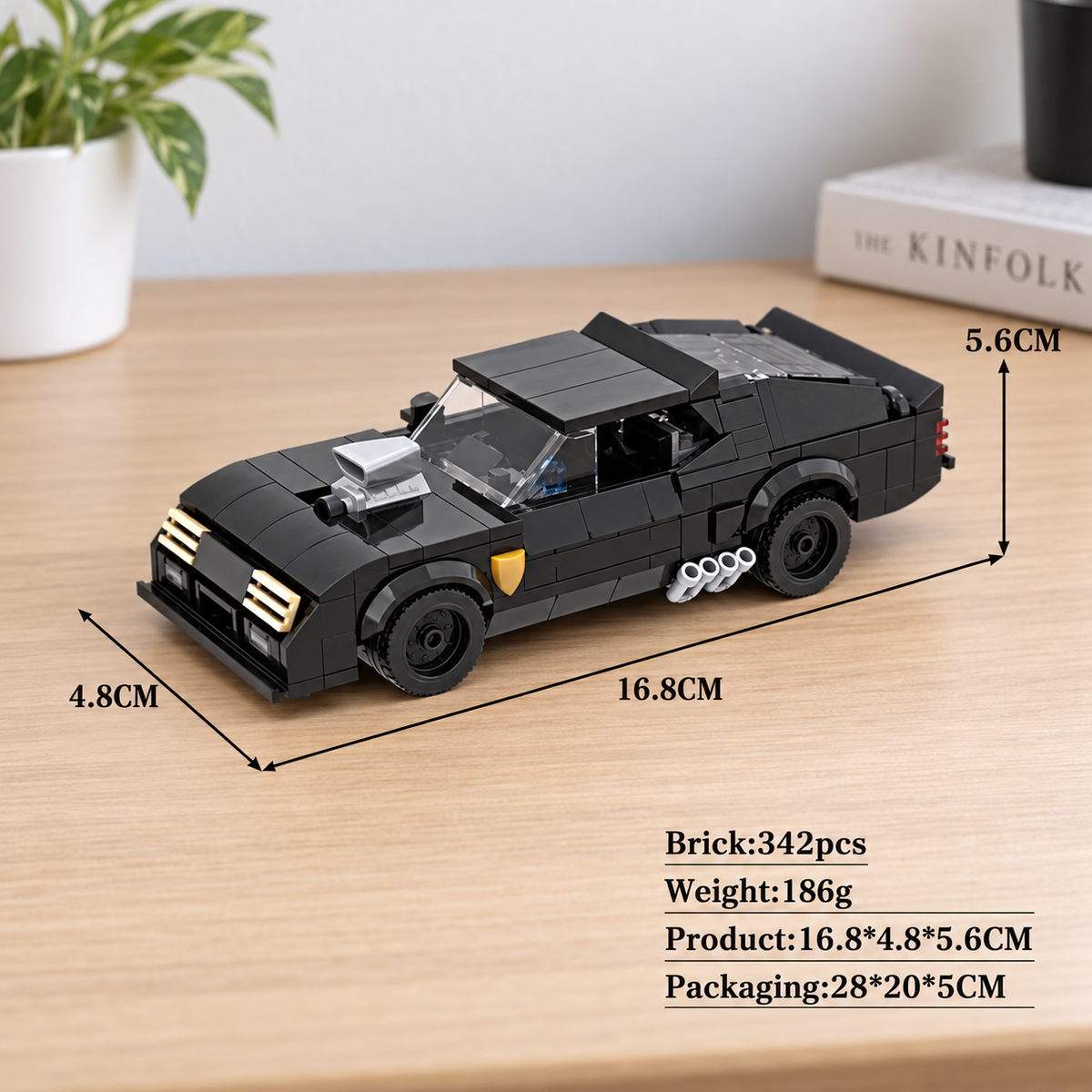 Ultimate V8 Interceptor Building Set – Build, Display & Collect the Black Muscle Machine