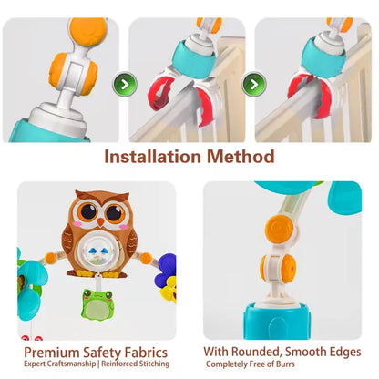 👶 Baby Stroller Toy Arch – Adjustable Sensory Activity Toys for Ages 0–18 Months 🧸
