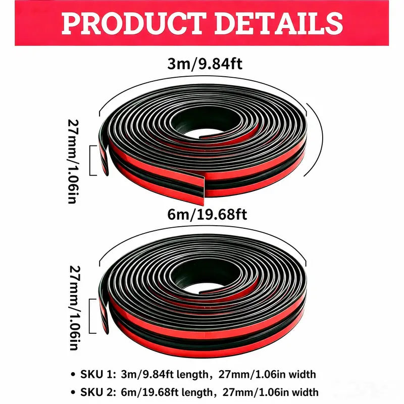 🚗🚗20Ft Automotive Windshield Rubber Seal Strip – T-Shaped Weatherstripping for Compatible Front & Rear Windshields, Sunroofs & Vehicle Trim
