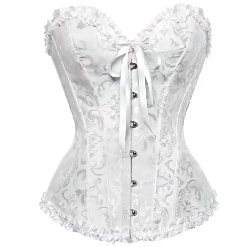 ✨✨Women’s Lace-Up Corset Bodysuit – Soft Stretch Fabric, Lace Details & Adjustable Fit