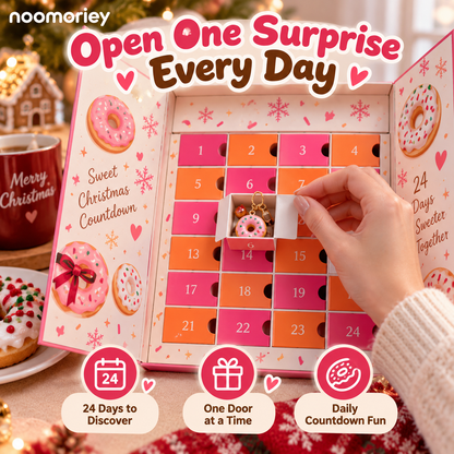 🍩🎄 Donut-Themed Christmas Advent Calendar – 24-Day Holiday Surprise Countdown 🎁