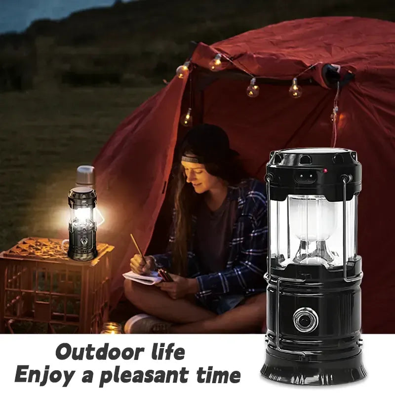 💡⚡ Foldable LED Camping Lantern – Compact, Bright & Portable! 🏕️🔦