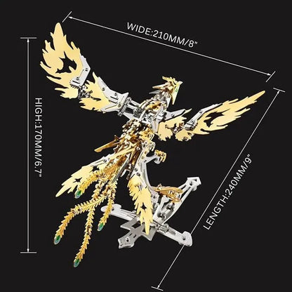 3D Metal Dragon Puzzle Kit – Mechanical DIY Model for Adults & Teens