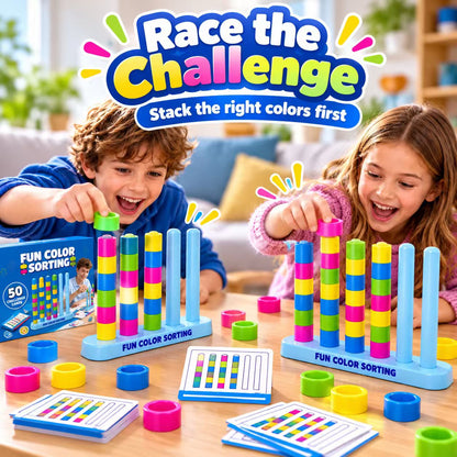 🎉 Color Stack Challenge Game – Fast-Paced Color Matching Puzzle for Family Game Night