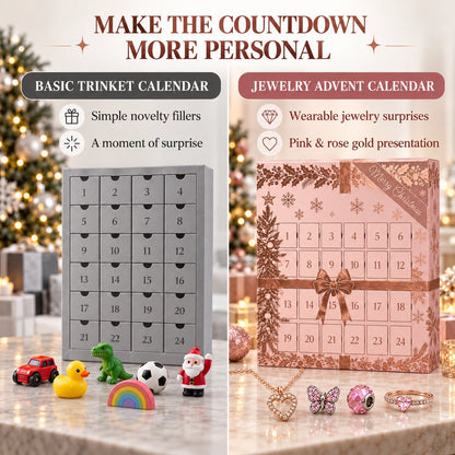 🎀 Hand Assembled Christmas Jewelry Calendar | Daily Surprises, Perfect Holiday Gift for Her