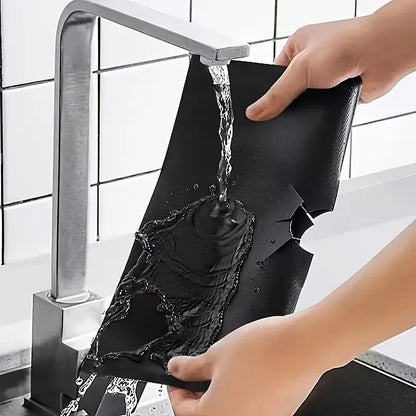 🍳 4-Pack Reusable Non-Stick Gas Stove Burner Liners