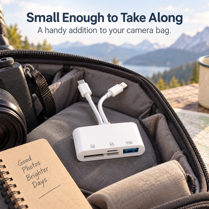 💾⚡ 3-in-1 USB-C SD Card Reader – Fast File Transfer for SD, MicroSD & Type-C Devices 📱