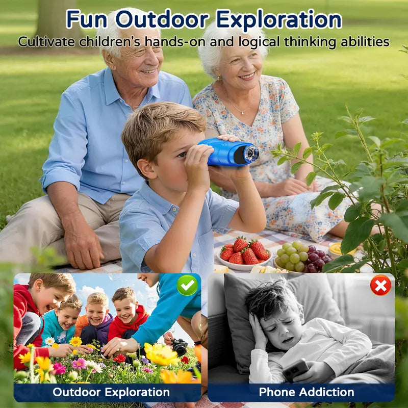 【2027 Upgrade】1000X Handheld Microscope for Kids