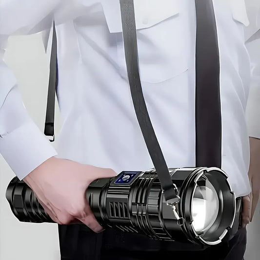 🔦🔋 2-in-1 Portable Strong Flashlight Power Bank ⚡