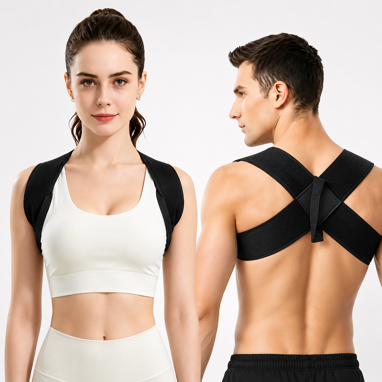 🔥LAST DAY 49% OFF🔥💪Posture Support Straps for Men & Women – ✨Elastic Back Support, Straight Back Support