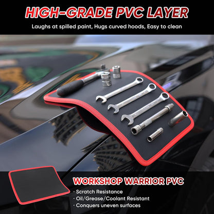 🧲 Magnetic Tool Tray & Mat – IP-Safe, Flexible & Non-Slip Workshop Organizer 🔧