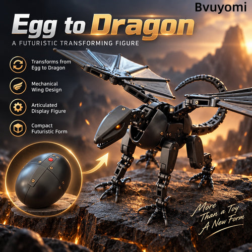🐉This Egg Transforms Into a Dragon – 2-in-1 Mechanical Dragon Figure