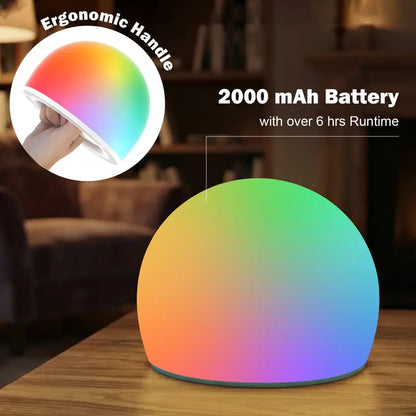 Watt Bubble Interactive LED Ball – Rechargeable Tap & Squeeze Toy with 29 Colors & 3 Light Modes