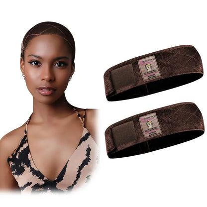 ✨✨Dreamlover Adjustable Velvet Wig Grip Bands, 2-Pack – Non-Slip, Breathable Comfort for Wigs & Hijabs