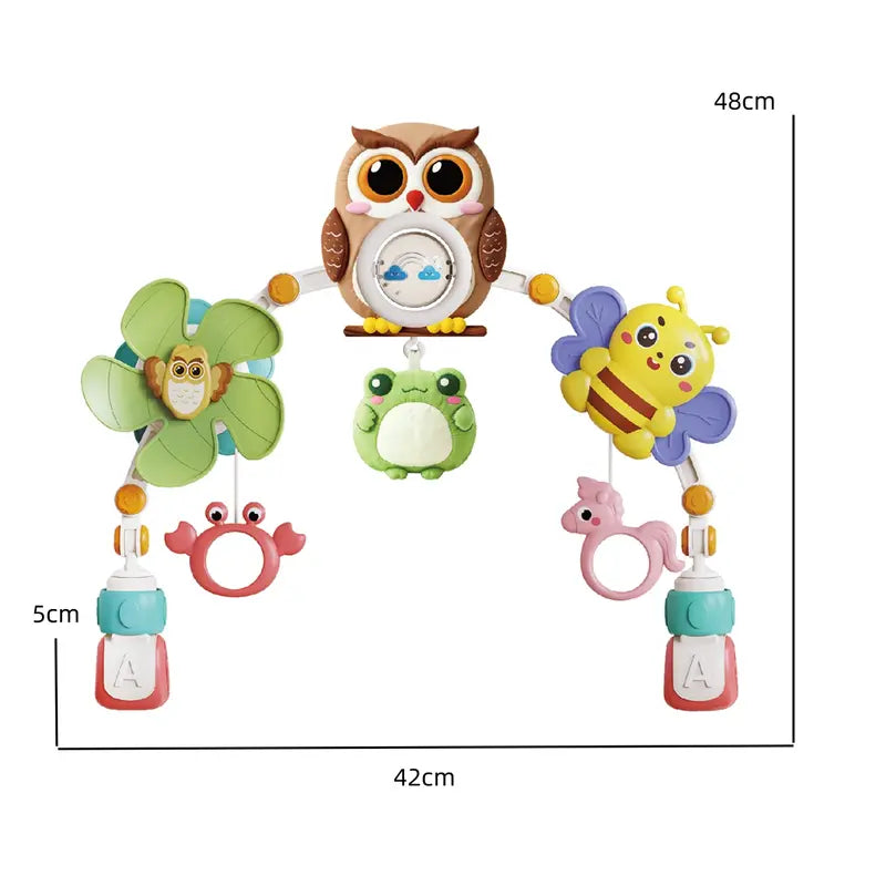 👶 Baby Stroller Toy Arch – Adjustable Sensory Activity Toys for Ages 0–18 Months 🧸