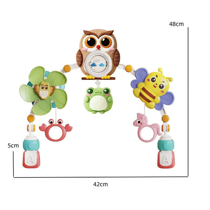 👶 Baby Stroller Toy Arch – Adjustable Sensory Activity Toys for Ages 0–18 Months 🧸