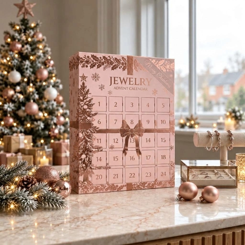 🎀 Hand Assembled Christmas Jewelry Calendar | Daily Surprises, Perfect Holiday Gift for Her