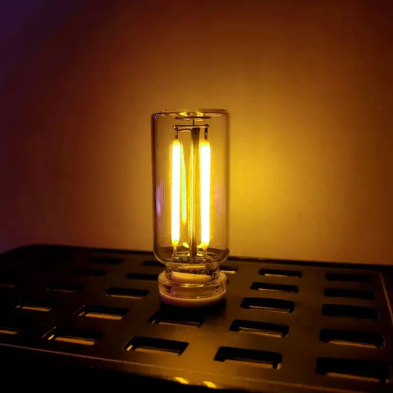 🚗✨ USB Touch-Dimmable LED Filament Night Light – Warm Ambient Glow for Cars & Bedrooms 💡
