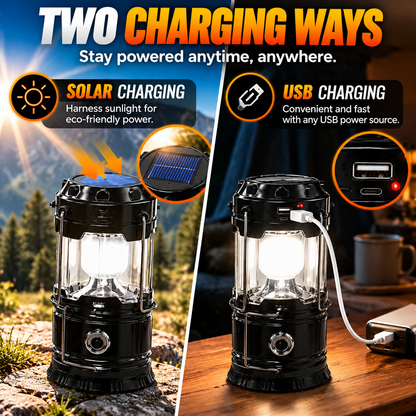 💡⚡ Foldable LED Camping Lantern – Compact, Bright & Portable! 🏕️🔦