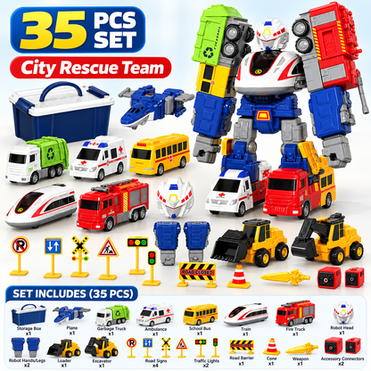 🔥Magnetic Transform Engineering Car Toy🎁Free shipping