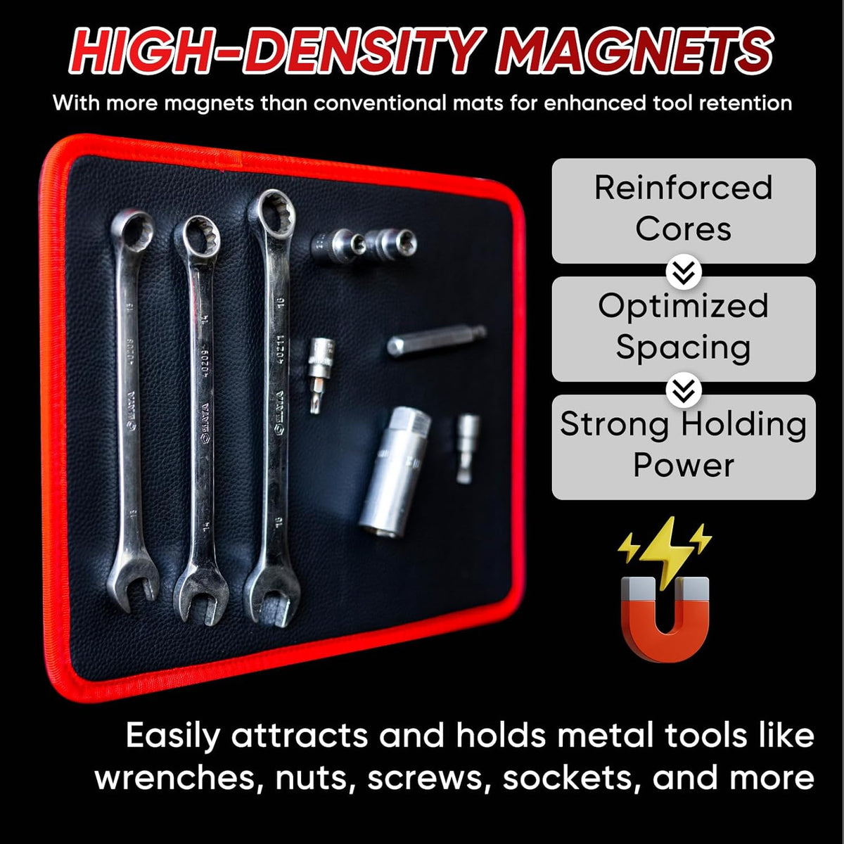 🧲 Magnetic Tool Tray & Mat – IP-Safe, Flexible & Non-Slip Workshop Organizer 🔧