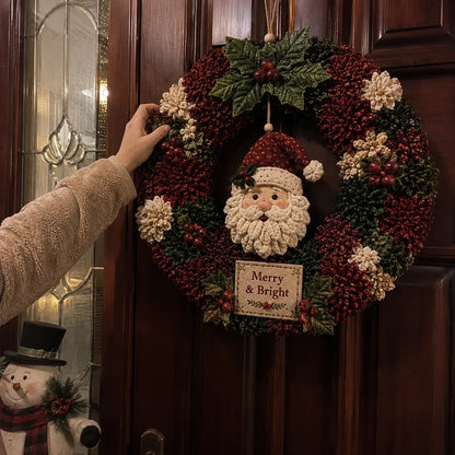 🎄✨ DIY 3D Fabric Poke Christmas Wreath Kit – With Tutorial & Guide Included ❤️❤️