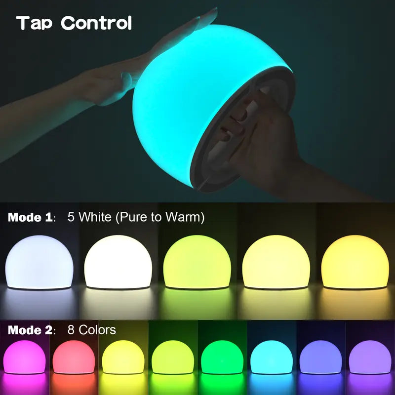 Watt Bubble Interactive LED Ball – Rechargeable Tap & Squeeze Toy with 29 Colors & 3 Light Modes