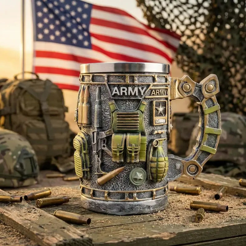 🎖️ Military 3D Mug Series – Bold Novelty Drinkware ☕