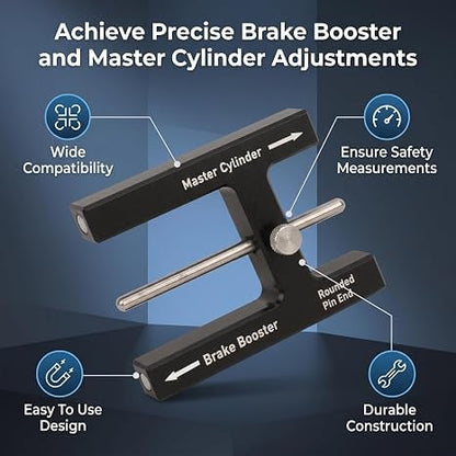 💯 🛠️ Premium Aluminium Brake Booster Push Rod Adjustment Tool with Length Gauge