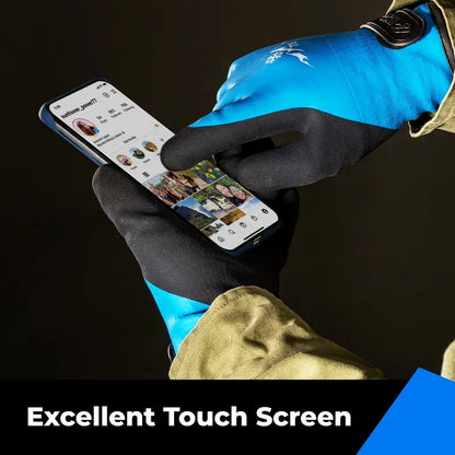 🧤🧤toolant Heavy-Duty Waterproof Insulated Work Gloves – Latex Grip & Adjustable Wrist for Gardening and DIY