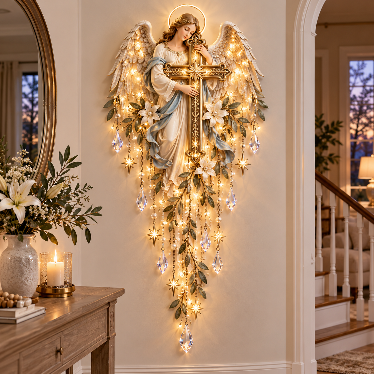 ✨ Last Day – 60% OFF!✨Jesus, Angels, and Nativity Scene Wall Light Decoration✝️