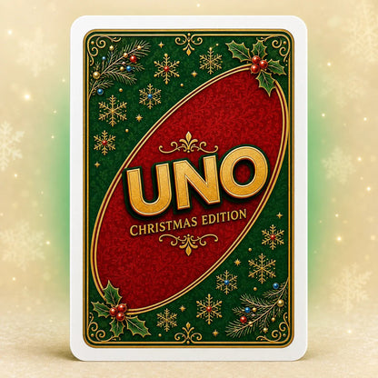 🔥🔥Last Day 50% OFF🎉-🃏UNO Christmas Edition🎄 Holiday Family Card Game with 112 Festive Cards