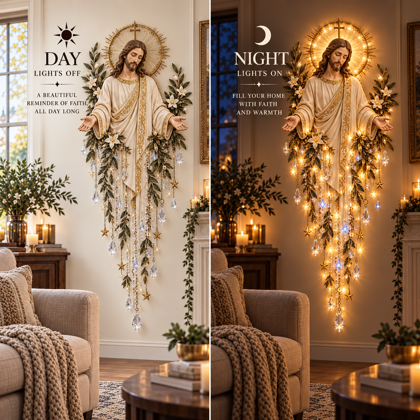 ✨ Last Day – 60% OFF!✨Jesus, Angels, and Nativity Scene Wall Light Decoration✝️