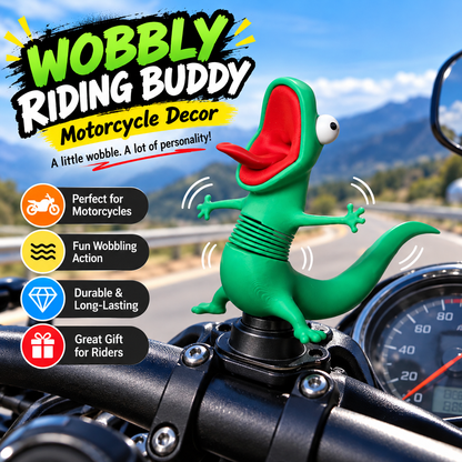🦎 Wobbly Riding Buddy – Funny Car & Motorcycle Dashboard Decoration