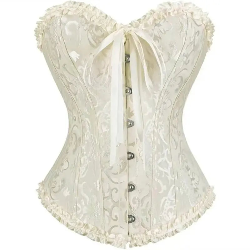 ✨✨Women’s Lace-Up Corset Bodysuit – Soft Stretch Fabric, Lace Details & Adjustable Fit