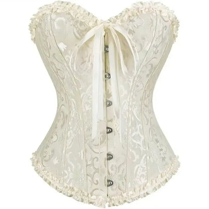 ✨✨Women’s Lace-Up Corset Bodysuit – Soft Stretch Fabric, Lace Details & Adjustable Fit