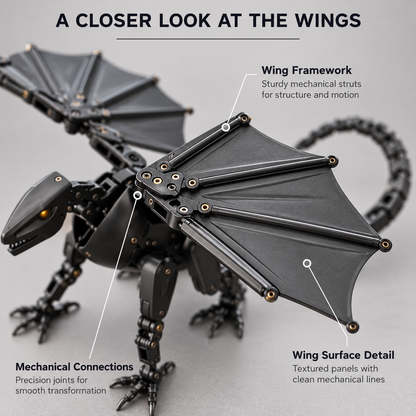 🐉This Egg Transforms Into a Dragon – 2-in-1 Mechanical Dragon Figure