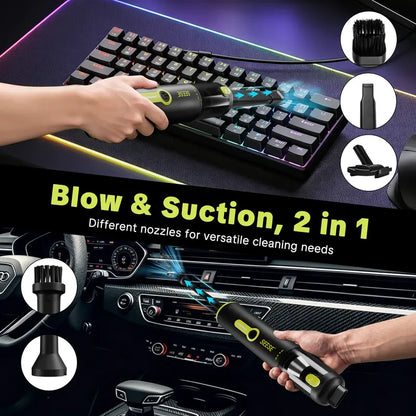 Car Vacuum Portable Cordless, 20000Pa 2 in 1 Vacuum Cleaner&Air Duster