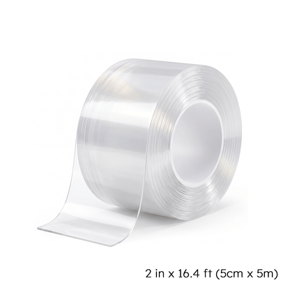 Clear window and door draft-sealing tape