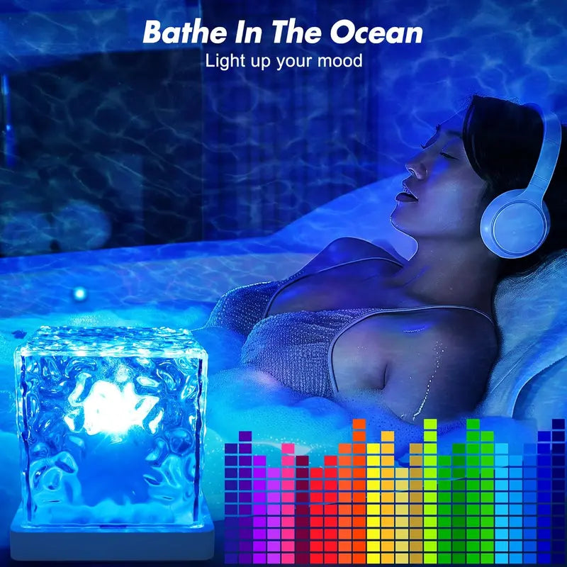 🌊 16-Color Ocean Wave Projector Light – Color-Changing Ambient Lighting ✨