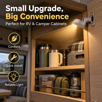 💡💡Smart Motion Sensor LED Hinge Light – Auto-On Cabinet Lighting for Wardrobes, Kitchen Cabinets & Shoe Storage