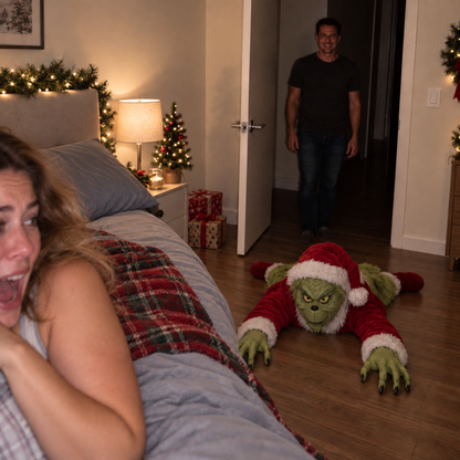 🎄 Animated Crawling Holiday Grump – Moving Christmas Prank Decoration
