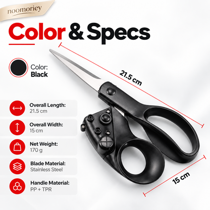 ✂️🔴 Laser-Guided Sewing Scissors – Multi-Purpose Scissors with Infrared Cutting Guide 🧵