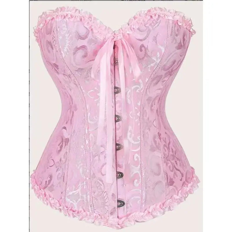 ✨✨Women’s Lace-Up Corset Bodysuit – Soft Stretch Fabric, Lace Details & Adjustable Fit