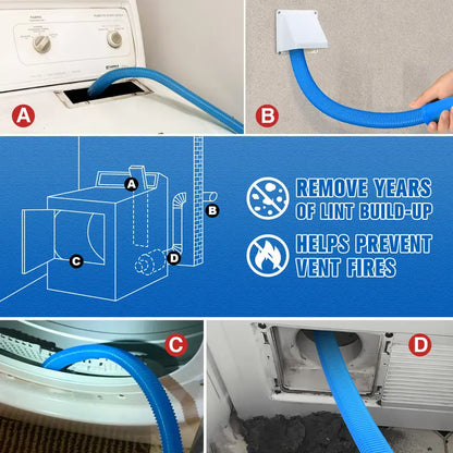Dryer vent cleaner kit accessories